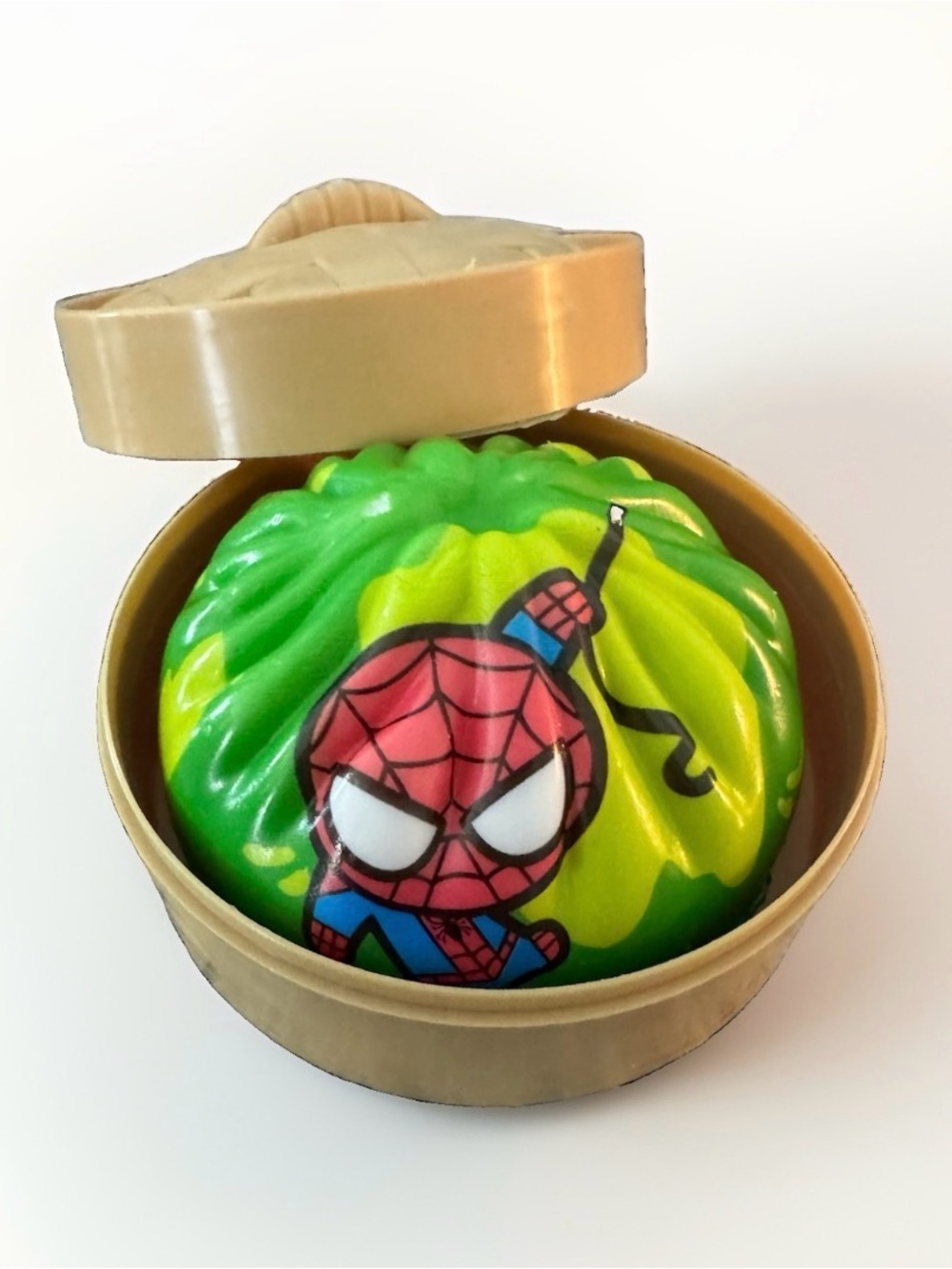 Spider-Man Green Foam Squishy Dumpling with Storage Case